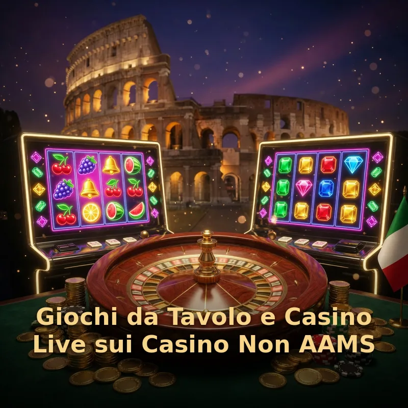 Giochi da Tavolo e Casino Live sui Casino Non AAMS